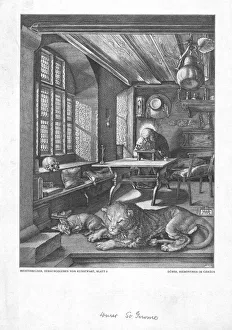 Albrecht Durer Prints For Sale Prints: St Jerome in his study. Creator: Unknown