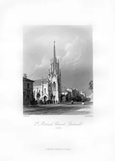 St Michaels, Stockwell, Lambeth, 1860.Artist: R Radclyffe St Michaels, Stockwell, Lambeth, 1860.Artist: R Radclyffe