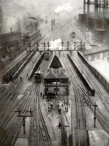 Transport Prints: St. Pancras Railway Terminus Print, 1935