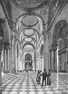 St. Pauls Cathedral, 1891. Artist: William Luker St. Pauls Cathedral, 1891. Artist: William Luker