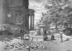 St. Pauls Churchyard, 1891. Artist: William Luker St. Pauls Churchyard, 1891. Artist: William Luker
