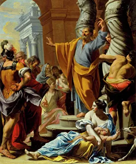 Christian Art Heritage Images Prints: St. Peter Preaching in Jerusalem, 1642. Creator: Charles Poerson