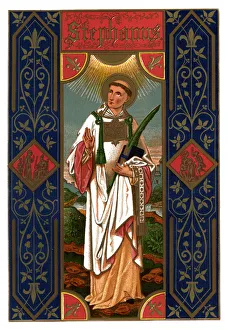 Images Dated 1st August 2007: St Stephen Print, 1886