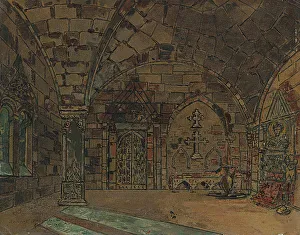 Fine Art Opera Images Prints: Stage design for the opera The Demon by A. Rubinstein, c1902