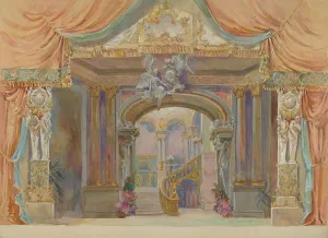 Gilbert Sackerman Stage Set Print, c. 1938