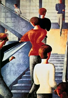 Images Dated 20th April 2006: Stairs to the Bauhaus, 1932. Artist: Oskar Schlemmer