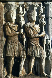 Arch Of Constantine Prints: Standard Bearers, Arch of Constantine, relief detail, early 2nd century
