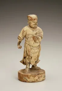 Wood Carving Art Prints: Standing Figure. Creator: Unknown