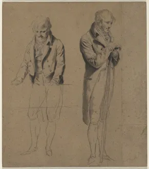 Study for A Game of Billiards, c. 1807, Louis Leopold Boilly Print