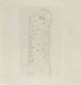 Albertina Vienna Collection Prints: Standing Pair of Lovers, 1907-1908. Creator: Klimt, Gustav (1862-1918)