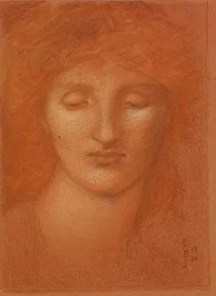 Birmingham Museum And Art Gallery Prints: The Star of Bethlehem - Study for the Angel's Head