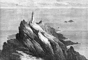 The Start Lighthouse, South Devon, 1868 Print