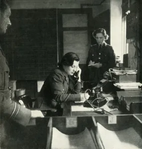 British Royal Air Force Women Prints: A Station Intelligence Room, c1943. Creator: Cecil Beaton