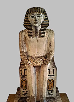 Statue of Amenophis II or Amenhotep, in the XVIII dynasty Statue of Amenophis II or Amenhotep, in the XVIII dynasty