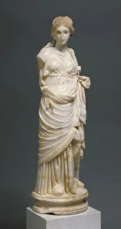 Roman Mythology Figures Prints: Statue of a Muse, about A.D. 200. Creator: Unknown