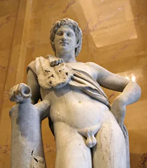 Ancient Greek Artwork Prints: Statue of a resting satyr