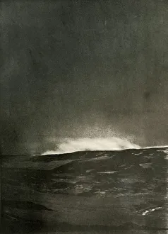Early 20th Century Exploration History Prints: A Steam Explosion on Mount Bird, c1908, (1909)