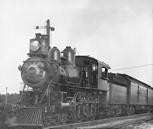 British Heritage Railways Prints: Steam train locomotive - No. 465 - ERIE Railway Company