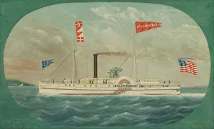 Steamer 'St. Lawrence', 1850. Creator: James Bard Steamer 'St. Lawrence', 1850. Creator: James Bard