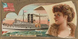 Steamship City of Worcester, Norwich Line, from the Ocean and River Steamers series (N83 Steamship City of Worcester, Norwich Line, from the Ocean and River Steamers series (N83