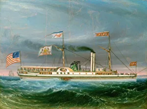 Steamship 'Erie', probably 1837. Creator: Unknown Steamship 'Erie', probably 1837. Creator: Unknown