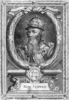 Stephen of England, (17th century).Artist: P Vanderbanck Stephen of England, (17th century).Artist: P Vanderbanck