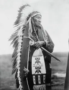 Native American Heritage Art Prints: Stinking Bear, c1905. Creator: Edward Sheriff Curtis