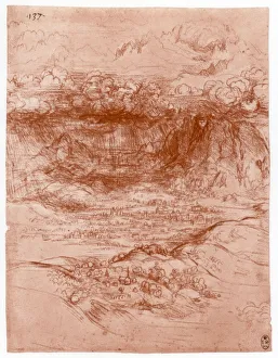 Storm in the Alps, c1503-1505. Artist: Leonardo da Vinci Storm in the Alps, c1503-1505. Artist: Leonardo da Vinci