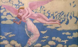Heritage Images Print: Cupid Carrying Psyche Up to Heaven, 1908