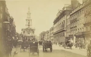 London Cityscape 19th Century Prints: The Strand, 1850-1900. Creator: Unknown