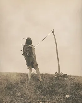 Native American Rituals Prints: For strength and visions-Apsaroke, c1908. Creator: Edward Sheriff Curtis