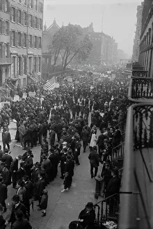 Bain News Service Images Prints: Striking Garment Workers, between c1915 and c1920. Creator: Bain News Service