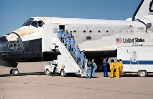STS-61A landing, USA, November 6, 1985. Creator: NASA STS-61A landing, USA, November 6, 1985. Creator: NASA