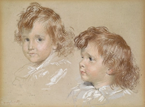 American Art Heritage Prints: Studies of a Child's Head, date unknown