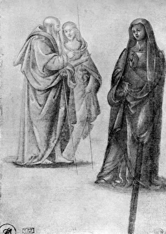 Monochrome Religious Images Prints: Studies of saints, attributed to Orcagna, 1913. Artist: Andrea Orcagna