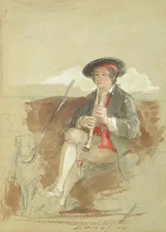 Scottish Heritage Art Prints: Study for 'A Gentle Shepherd', 1825. Creator: David Wilkie