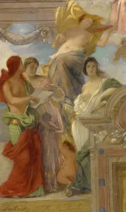 French Heritage Paintings Prints: Study for an Architectural Decoration, 1860s. Creator: Paul-Jacques-Aime Baudry