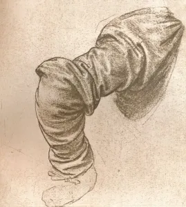Leonardo Da Vinci Study Prints: Study for the arm of St Peter in `The Last Supper`