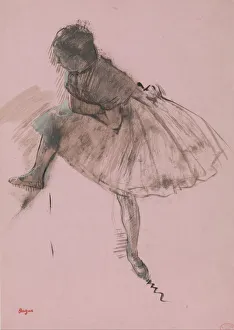 Edgar Degas Print: Study of a Ballet Dancer, 1873