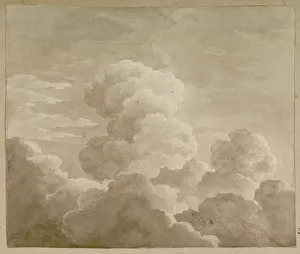Graphic Arts Fine Art Images Prints: Study of Clouds, 1815. Creator: Castellan, Antoine-Laurent (1772-1838)