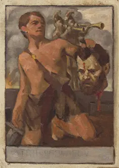 Biblical Scene Oil Painting Prints: Study of Composition with Biblical Scene, 1910-1930. Creator: Milan Thomka Mitrovsky