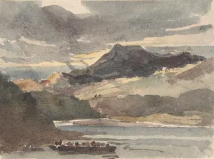 Water Transport In Britain Prints: Study for The Ferry, after 1829. Creator: Peter de Wint