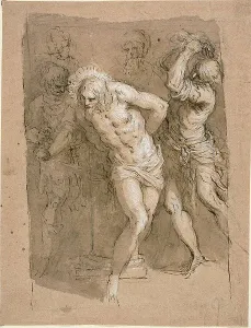 Jacopo Palma Study for the Flagellation of Christ Print c.1602