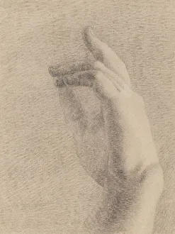 Benjamin Robert Haydon Print: Study of a Hand [recto]