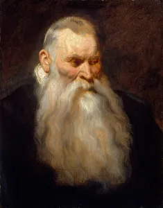 Anthony van Dyck Print: Study Head of an Old Man with a White Beard, 1617-20