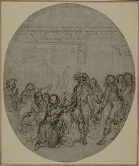 Study for a second edition, never published, of Colles La Partie de Chasse de Hen