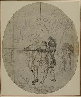 Print of Colles La Partie de Chasse