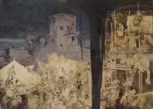 Study for The Slav Epic. The Defense of Sziget by Nicholas Zrinsky Study for The Slav Epic. The Defense of Sziget by Nicholas Zrinsky