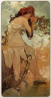 Prints of Summer, 1896. From the series Les Saisons. Found in the collection of the State A Pushkin Museum of Fine Arts, Moscow Russia Prints: Summer Print, 1896 from Les Saisons Collection