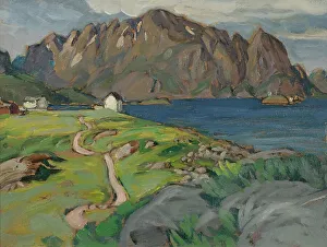 Summer Landscape Art Prints: Summer, Store Molla. Study from Lofoten. Creator: Anna Katarina Boberg